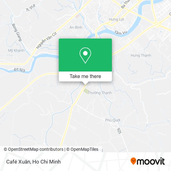 Café Xuân map