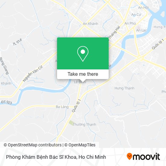 Phòng Khám Bệnh Bác Sĩ Khoa map