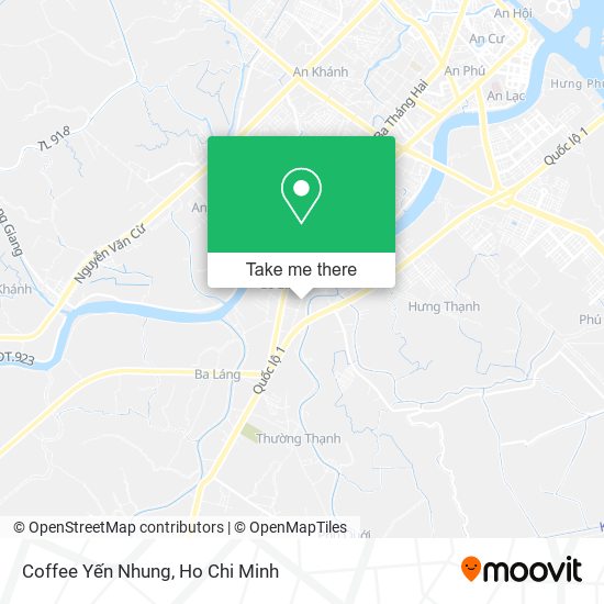 Coffee Yến Nhung map