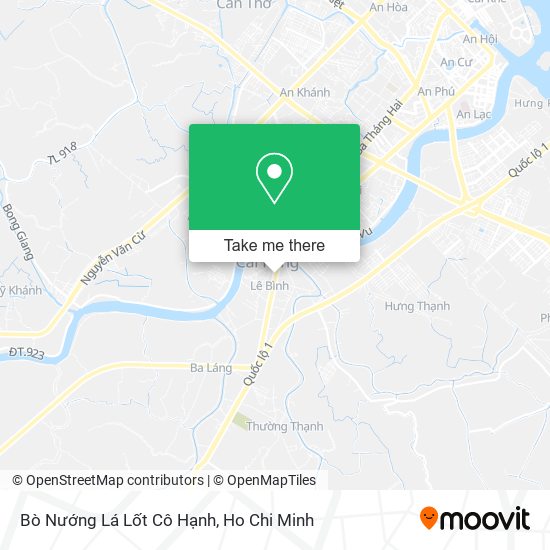 Bò Nướng Lá Lốt Cô Hạnh map