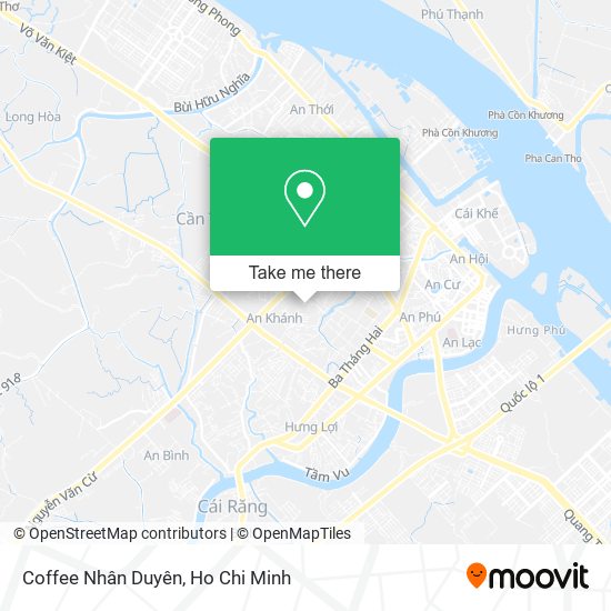 Coffee Nhân Duyên map