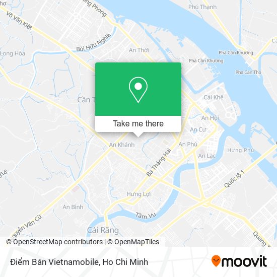 Điểm Bán Vietnamobile map