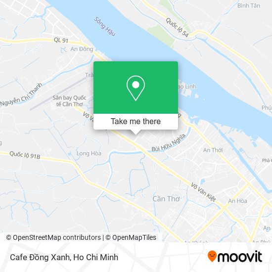 Cafe Đồng Xanh map