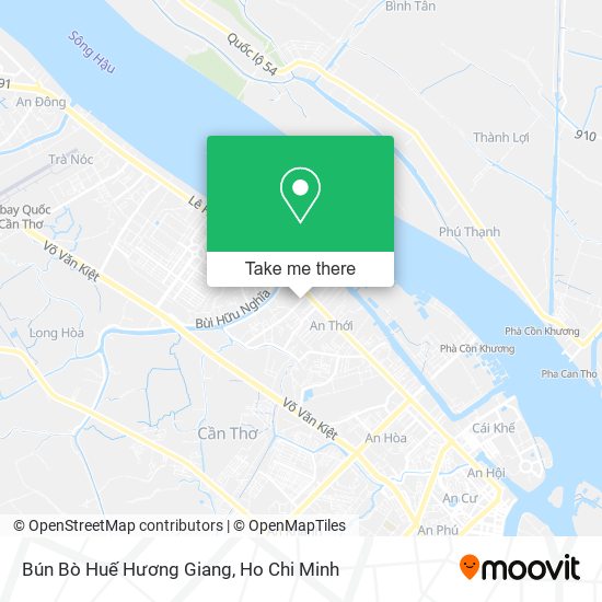 Bún Bò Huế Hương Giang map