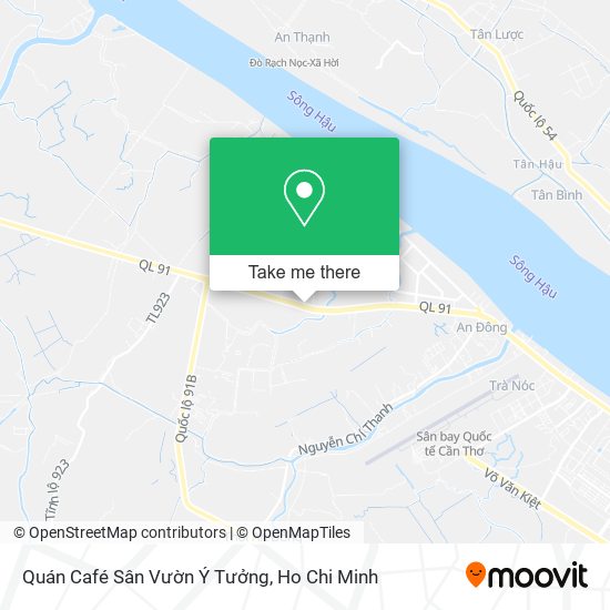 Quán Café Sân Vườn Ý Tưởng map