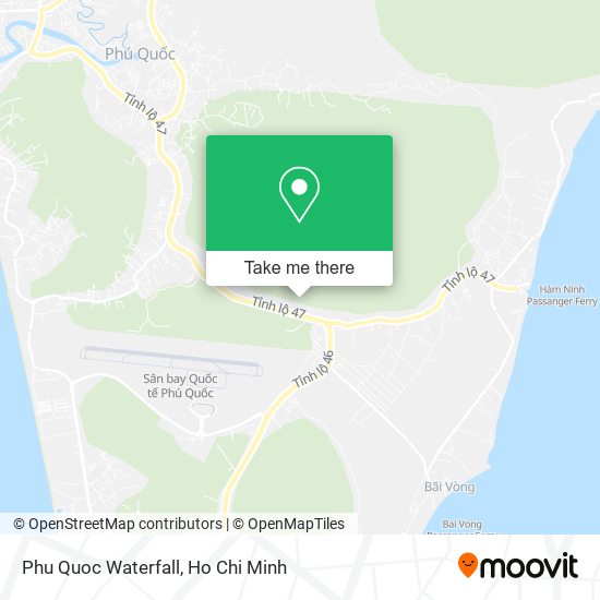 Phu Quoc Waterfall map