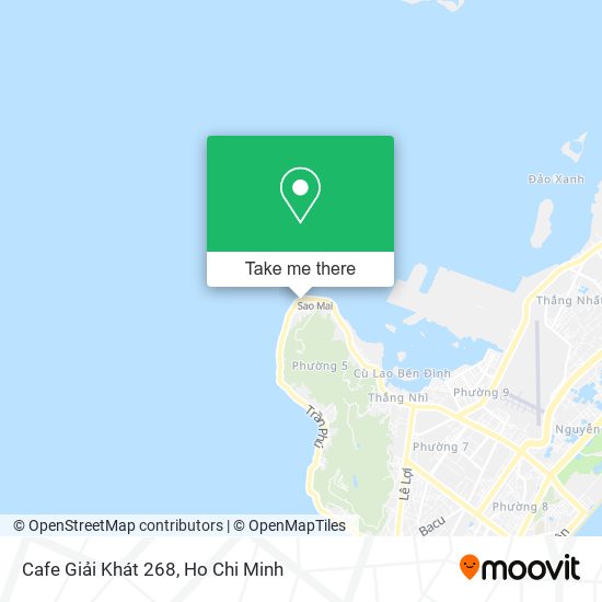 Cafe Giải Khát 268 map
