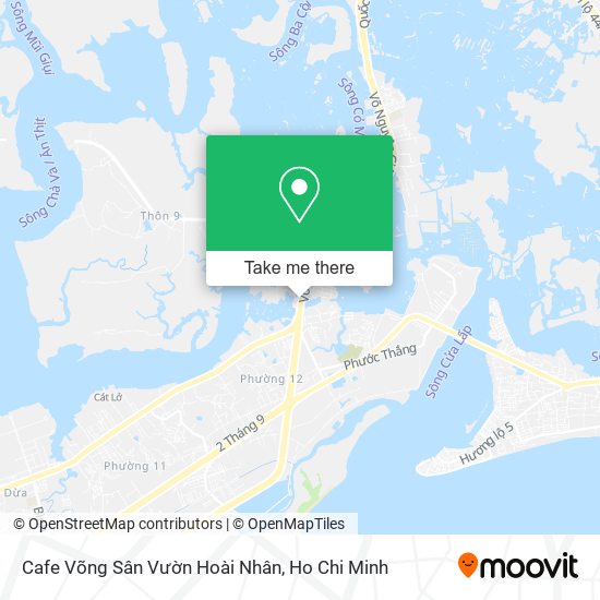 Cafe Võng Sân Vườn Hoài Nhân map