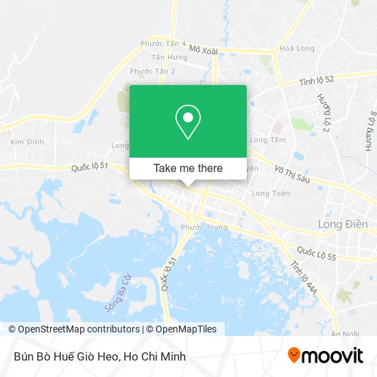 Bún Bò Huế Giò Heo map