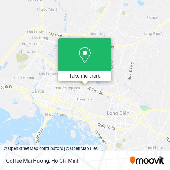 Coffee Mai Hương map