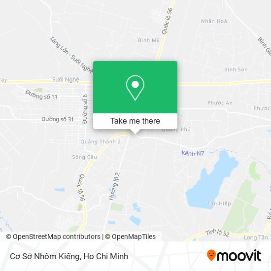 Cơ Sở Nhôm Kiếng map