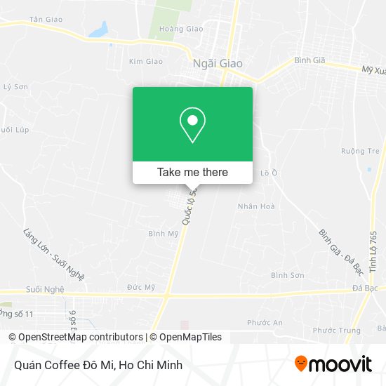 Quán Coffee Đô Mi map