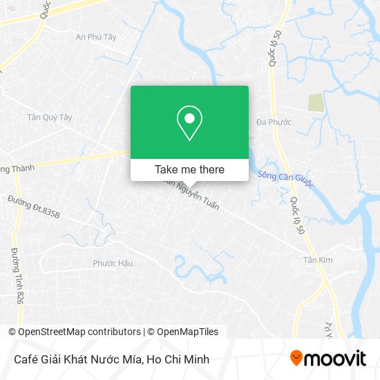 Café Giải Khát Nước Mía map