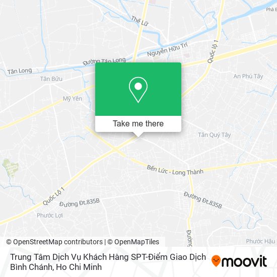 Trung Tâm Dịch Vụ Khách Hàng SPT-Điểm Giao Dịch Bình Chánh map