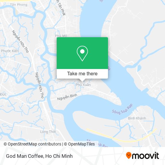 God Man Coffee map