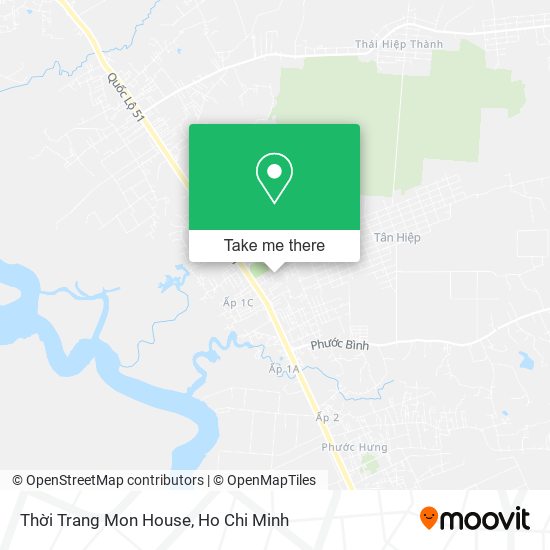 Thời Trang Mon House map