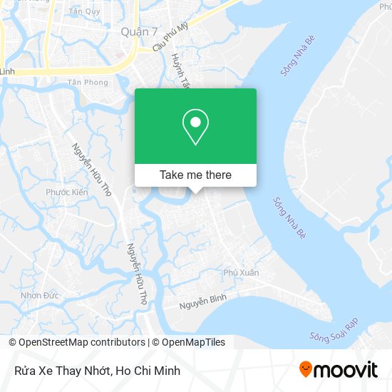 Rửa Xe Thay Nhớt map