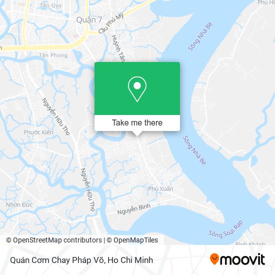 Quán Cơm Chay Pháp Võ map