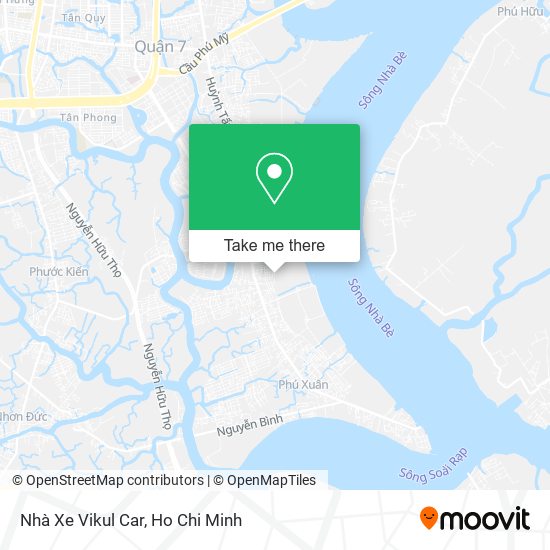 Nhà Xe Vikul Car map