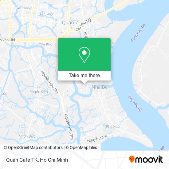 Quán Cafe TK map