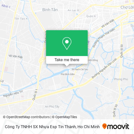 Công Ty TNHH SX Nhựa Esp Tín Thành map