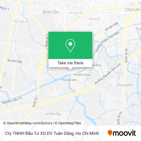 Cty TNHH Đầu Tư XD DV Tuân Dũng map