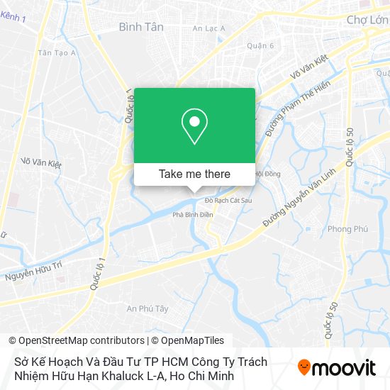 Sở Kế Hoạch Và Đầu Tư TP HCM Công Ty Trách Nhiệm Hữu Hạn Khaluck L-A map