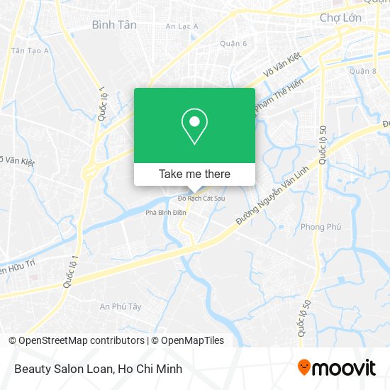 Beauty Salon Loan map