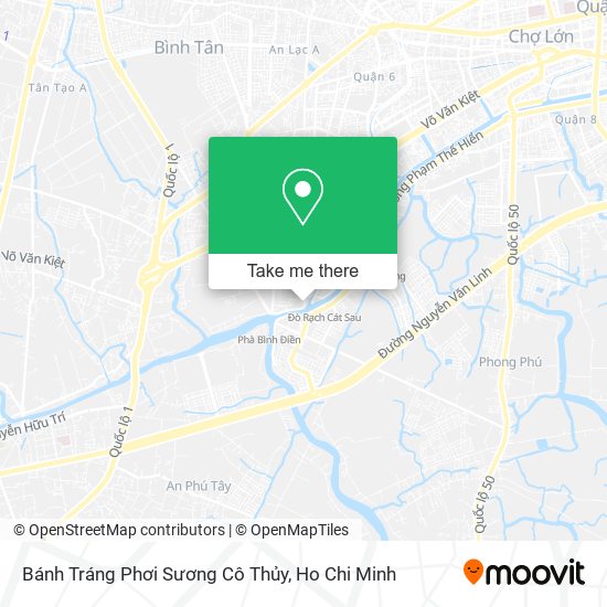 Bánh Tráng Phơi Sương Cô Thủy map