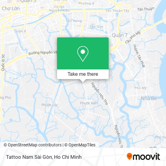 Tattoo Nam Sài Gòn map