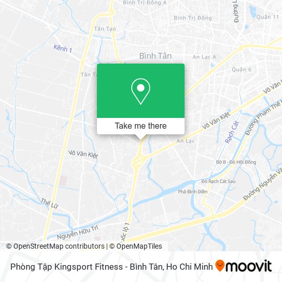 Phòng Tập Kingsport Fitness - Bình Tân map