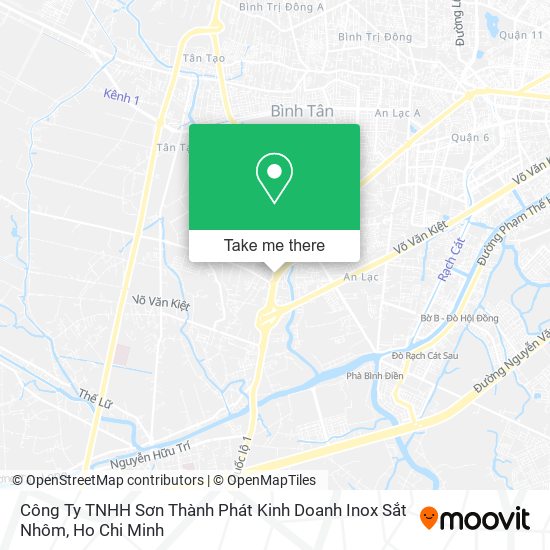 Công Ty TNHH Sơn Thành Phát Kinh Doanh Inox Sắt Nhôm map