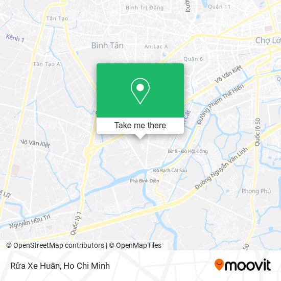 Rửa Xe Huân map