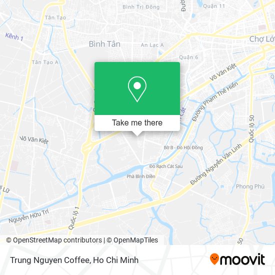 Trung Nguyen Coffee map