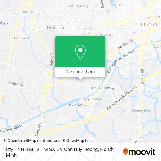 Cty TNHH MTV TM SX DV Cân Huy Hoàng map