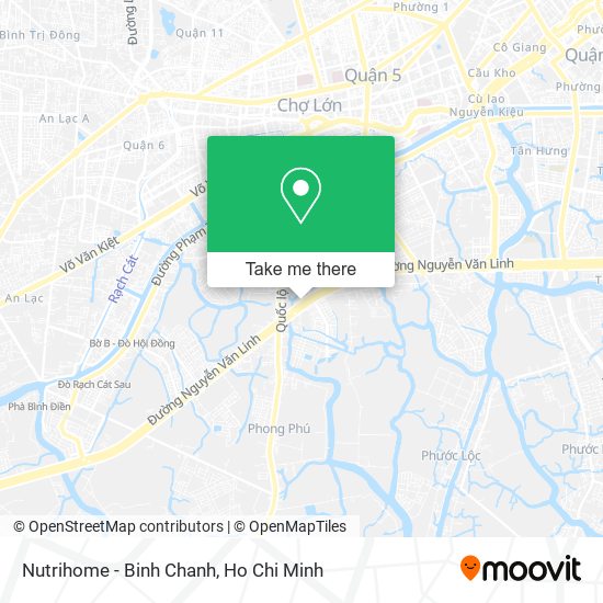 Nutrihome - Binh Chanh map