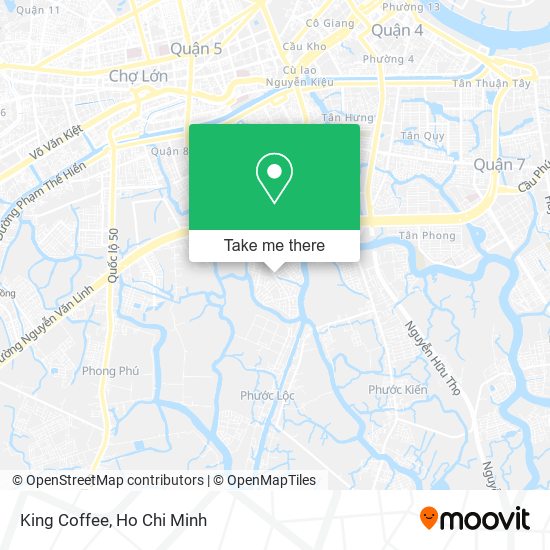 King Coffee map