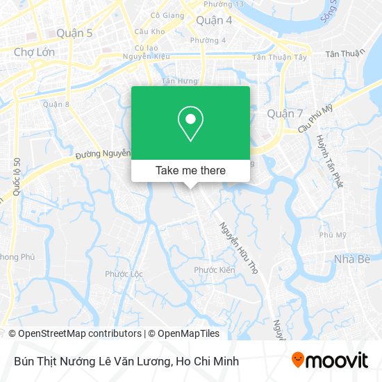 Bún Thịt Nướng Lê Văn Lương map