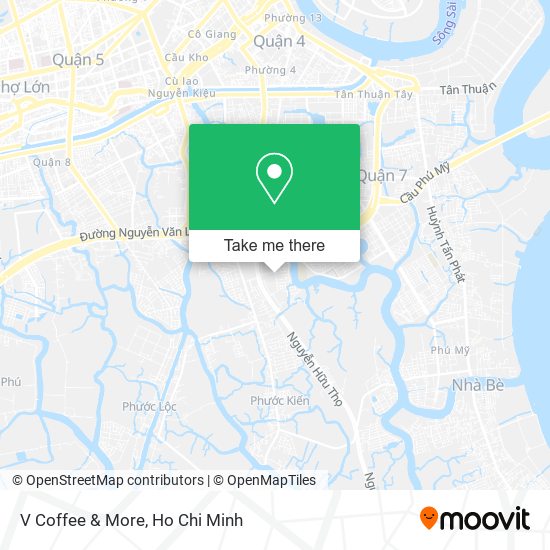 V Coffee & More map