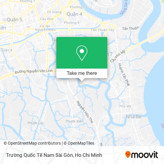 Trường Quốc Tế Nam Sài Gòn map