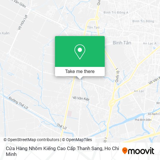 Cửa Hàng Nhôm Kiếng Cao Cấp Thanh Sang map