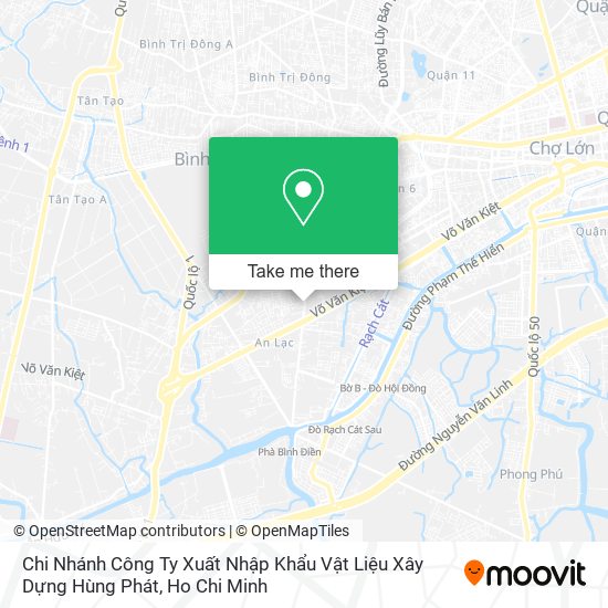 Chi Nhánh Công Ty Xuất Nhập Khẩu Vật Liệu Xây Dựng Hùng Phát map