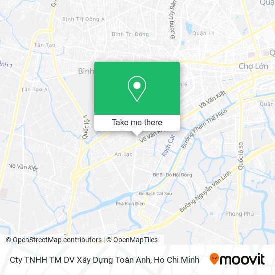 Cty TNHH TM DV Xây Dựng Toàn Anh map