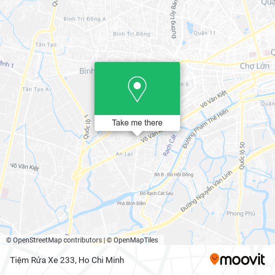 Tiệm Rửa Xe 233 map