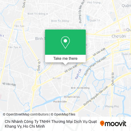 Chi Nhánh Công Ty TNHH Thương Mại Dịch Vụ Quạt Khang Vy map