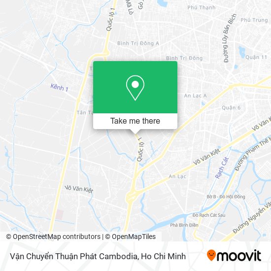 Vận Chuyển Thuận Phát Cambodia map