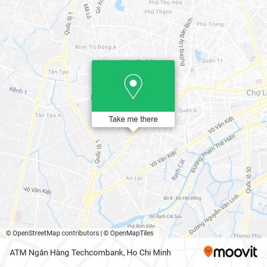ATM Ngân Hàng Techcombank map