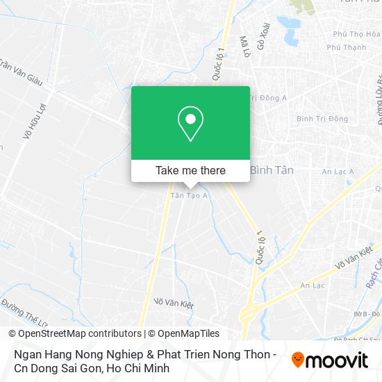 Ngan Hang Nong Nghiep & Phat Trien Nong Thon - Cn Dong Sai Gon map