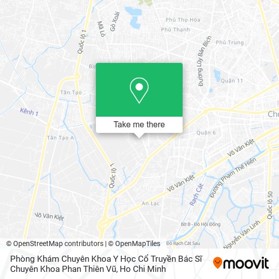 Phòng Khám Chuyên Khoa Y Học Cổ Truyền Bác Sĩ Chuyên Khoa Phan Thiên Vũ map