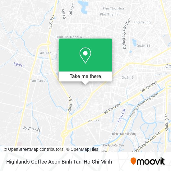 Highlands Coffee Aeon Bình Tân map